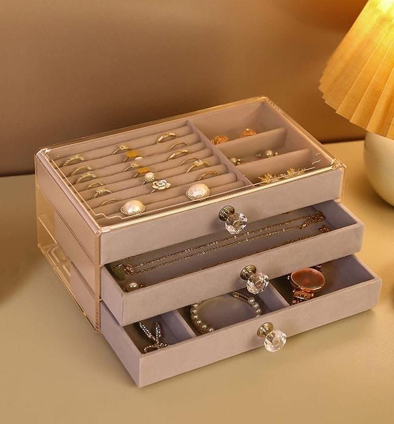 The Clarity Stacked Drawer Jewellery Organizer image