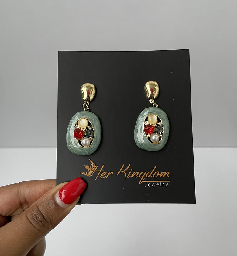 Stanthope Earrings (Teal) image