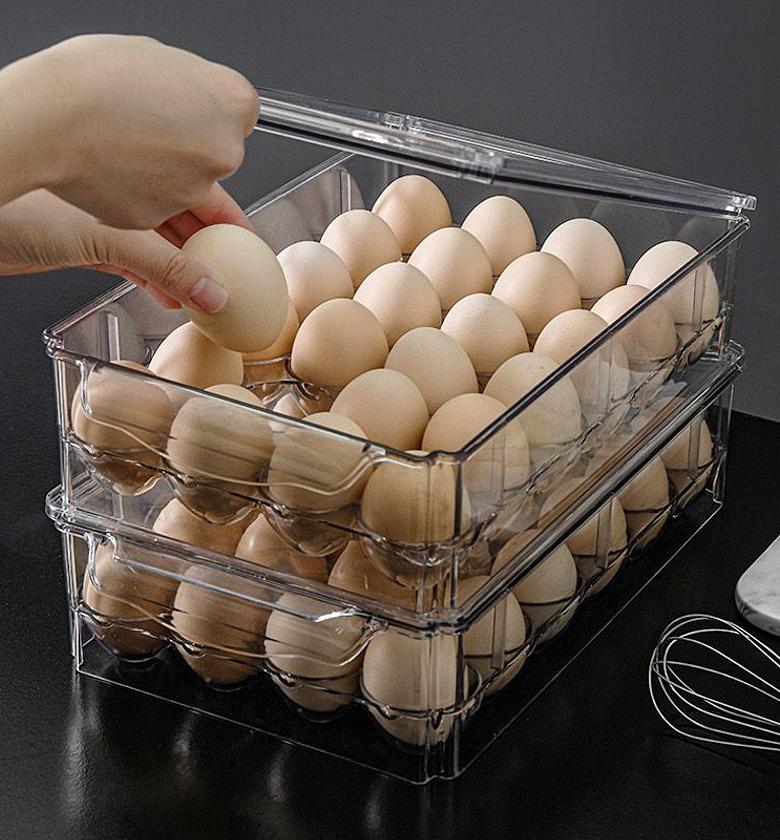 Acrylic Egg Tray with Cover – 24 Slots image