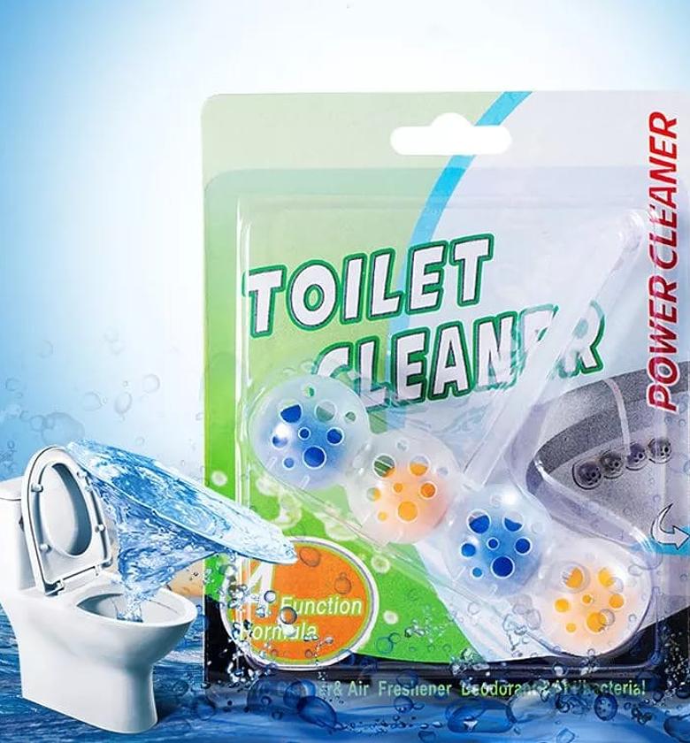 4 Piece Automatic Toilet Cleaner, Air Freshener Disinfectant Tablets image