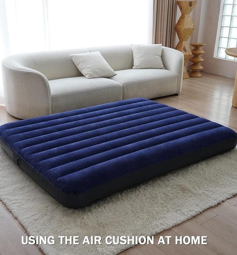 INTEX Dura-Beam Inflatable Air Mattress with FREE Electric Pump image