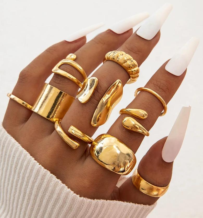 Gold many ringset image