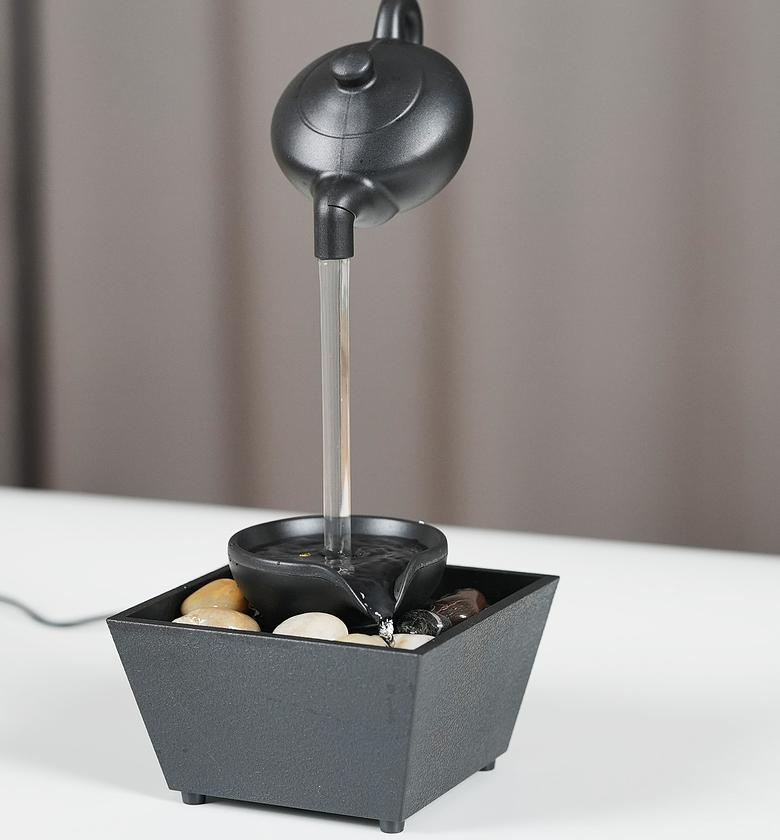 Tabletop Floating Teapot Water Fountain or Waterfall image