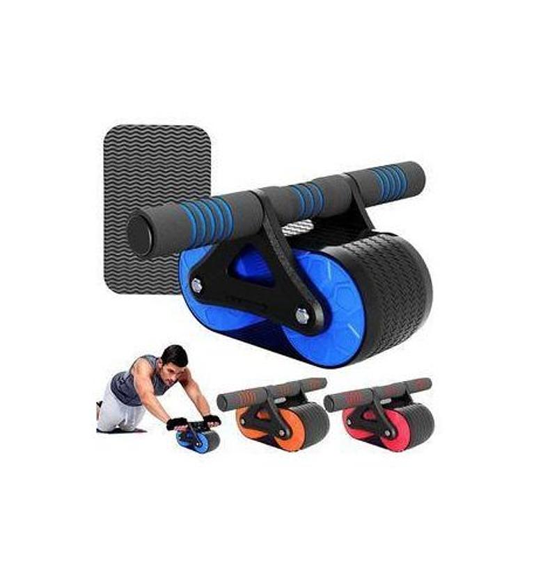 Fitness Ab Roller Coaster Wheel Automatic Rebound Belly Wheel Gym Fitness Double-Wheeled Core Roller image