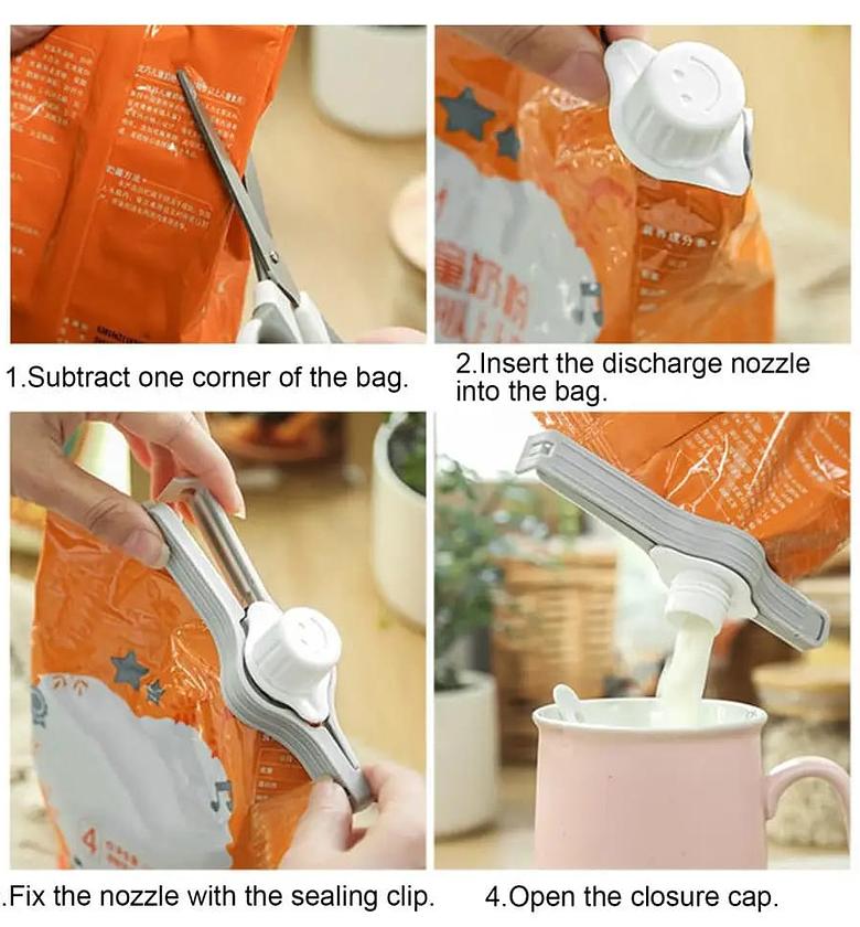 1PC Snack Packaging Bag Sealing Clips image