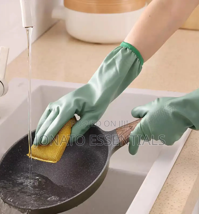 Durable Kitchen Dishwashing Gloves for Home Cleaning image