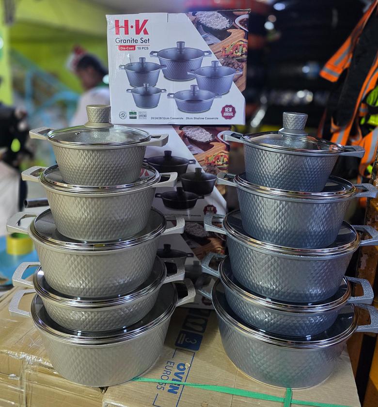 Cookware  Set. HK 10pc Granite Cookware Set image