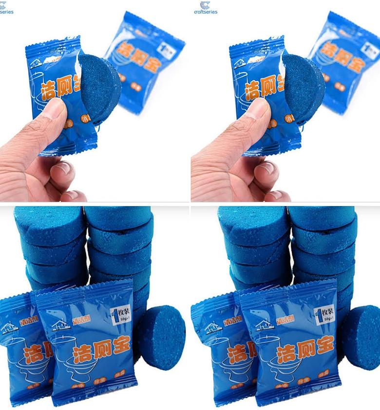 10 Piece Blue Bubble Toilet Cleaner, Toilet Deodorant image