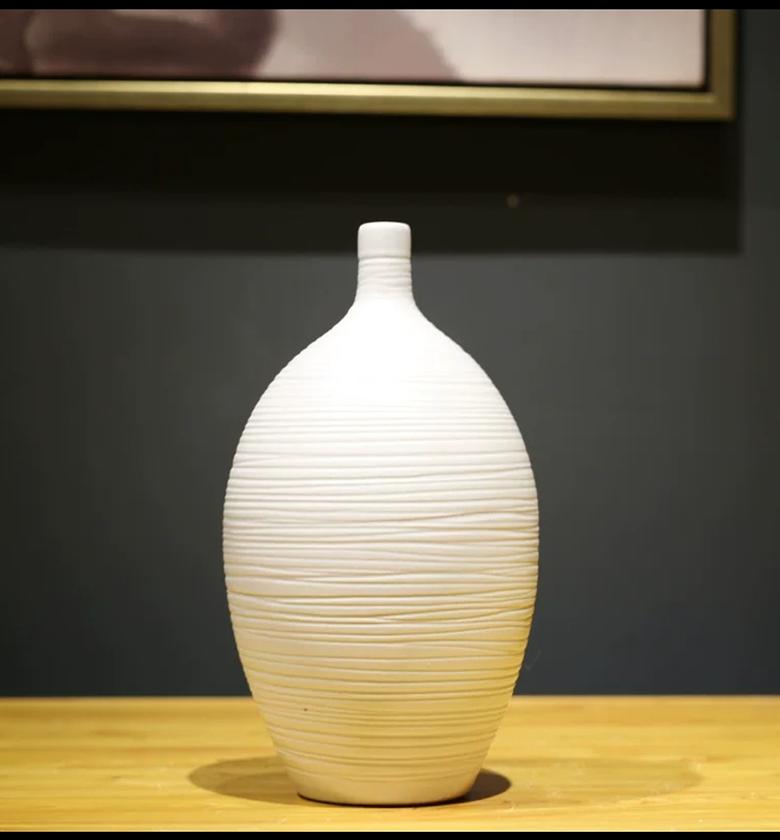 White Ceramic Flower pot image