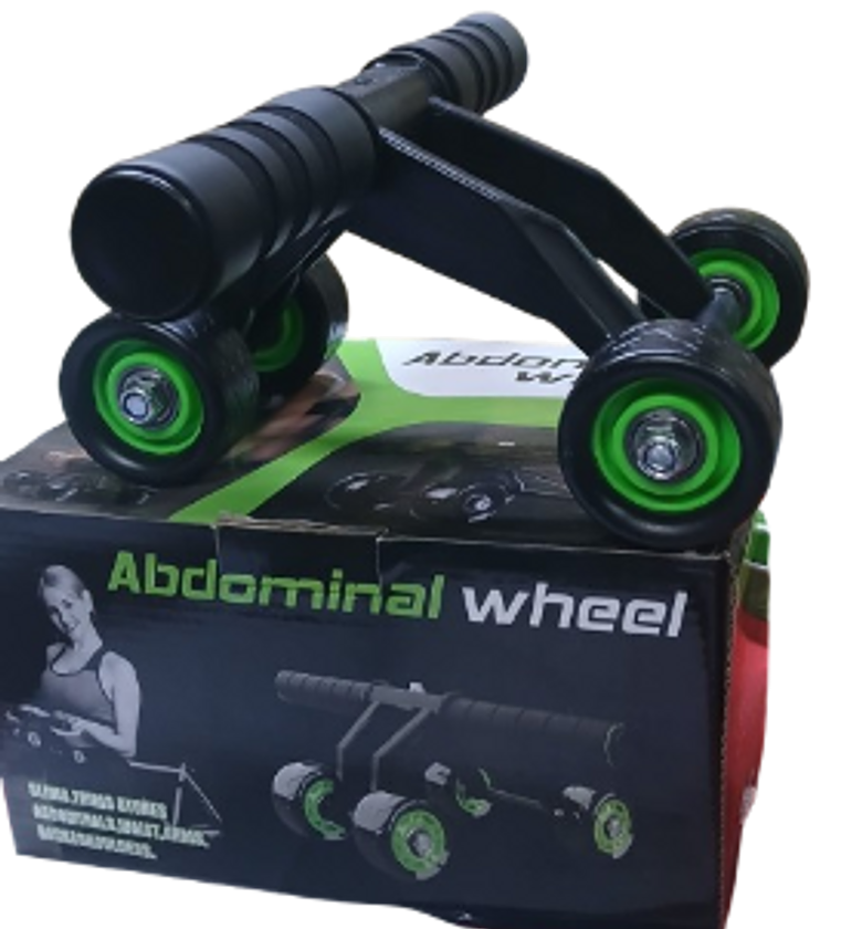 Four Wheel Roller Abdominal Wheel Or An Ab Roller or Ab Power Stretch Roller.  image