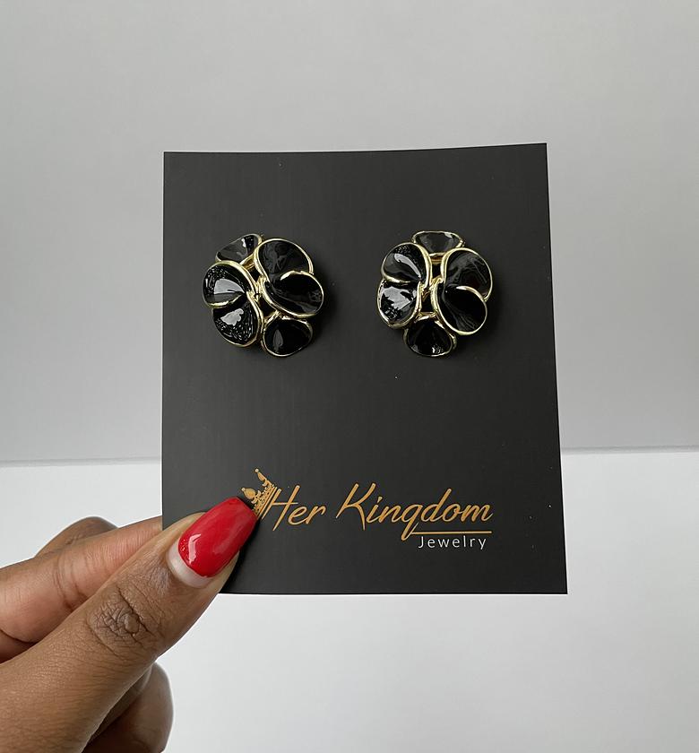 Nova Earrings (Black) image