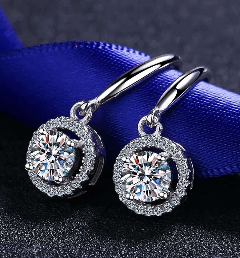 Silver Plated, Zirconia Earrings image