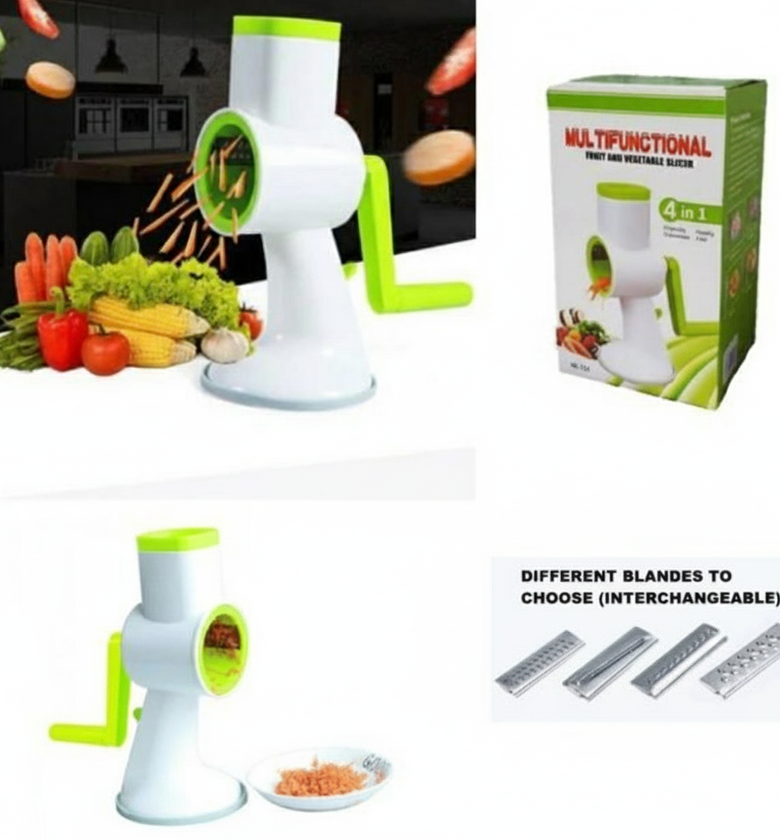 4 in 1 Multifunctional Fruit Vegetable Manual Slicer Grinder image