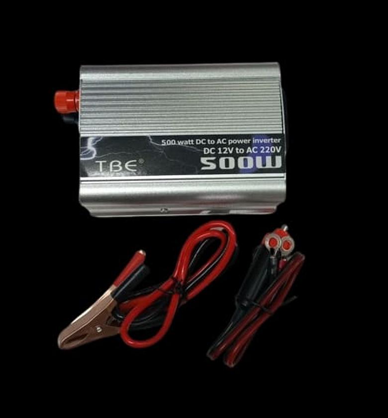 Power Inverter. TBE 500W 12V PURE SINE WAVE POWER INVERTER W/ USB Input 12V DC TO AC 220V image