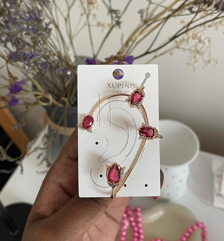 Ruby Flame Ear Cuff image