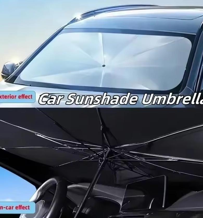 Universal Car Sunshade Umbrella Foldable UV Block Windshield Protector for Interior Heat Protection - Premium Quality Car Accessories image