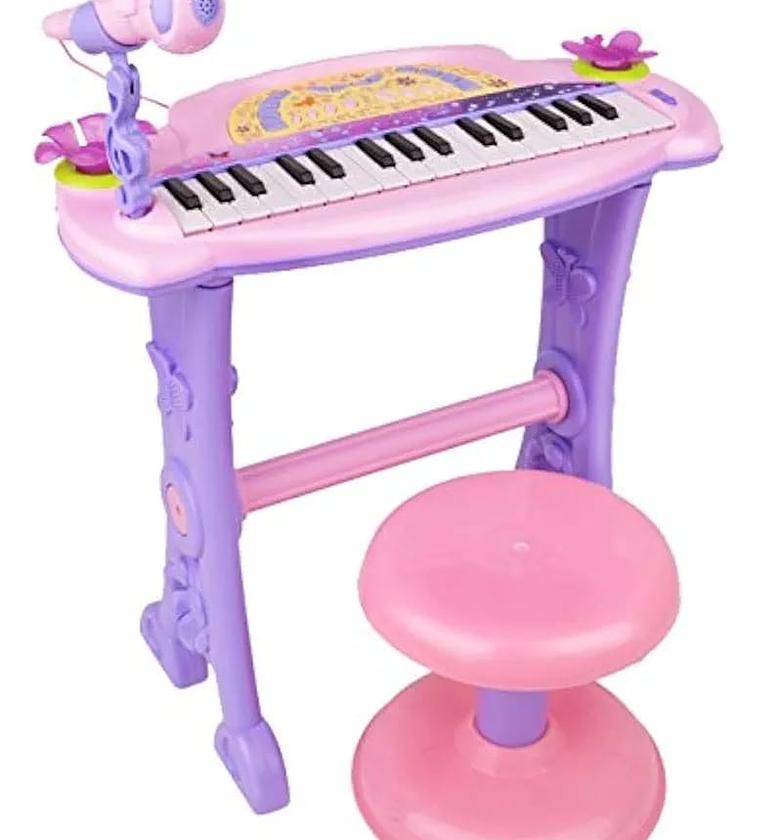 Keyboard/ Piano. Electronic Symphonic Piano / Key Board Organ - Educational Musical Toy with Mp3 Plug-in Option + Sing-Along Microphone. IDEAL BIRTHDAY GIFT image