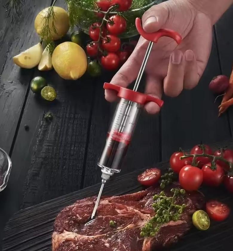 BBQ Meat Syringe Marinade Injector image