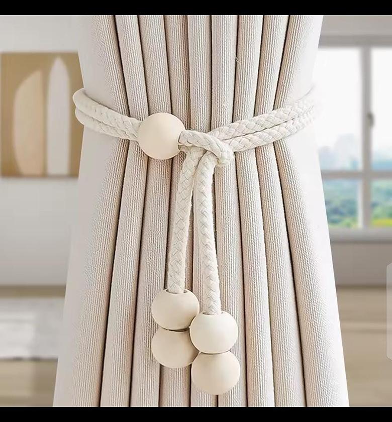 Modern Minimalist Handmade Curtain Tiebacks image