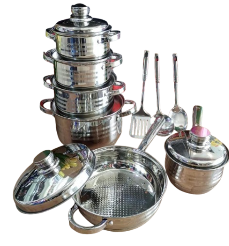 Signature 15-piece Stainless Steel Cookware Set, model ST-15.   Induction Base   image