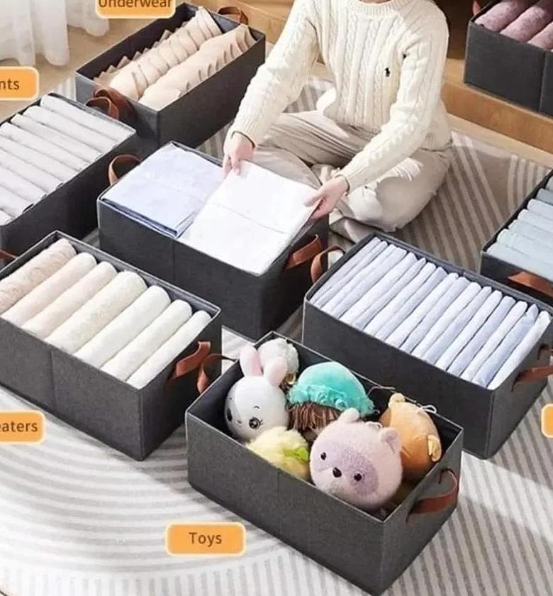 2PCs Foldable multipurpose clothes organizer image