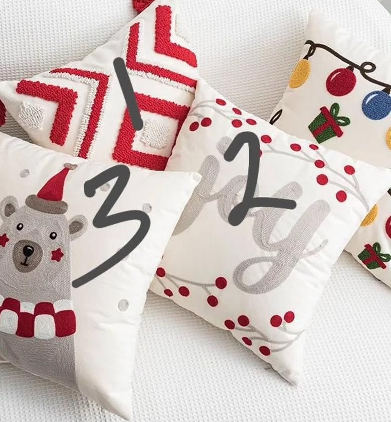 HollyHaven 3-Piece Christmas Pillow Cover Set  image