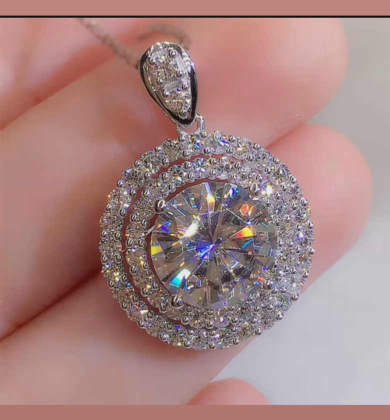 Sparkling Round Zirconia Necklace  image