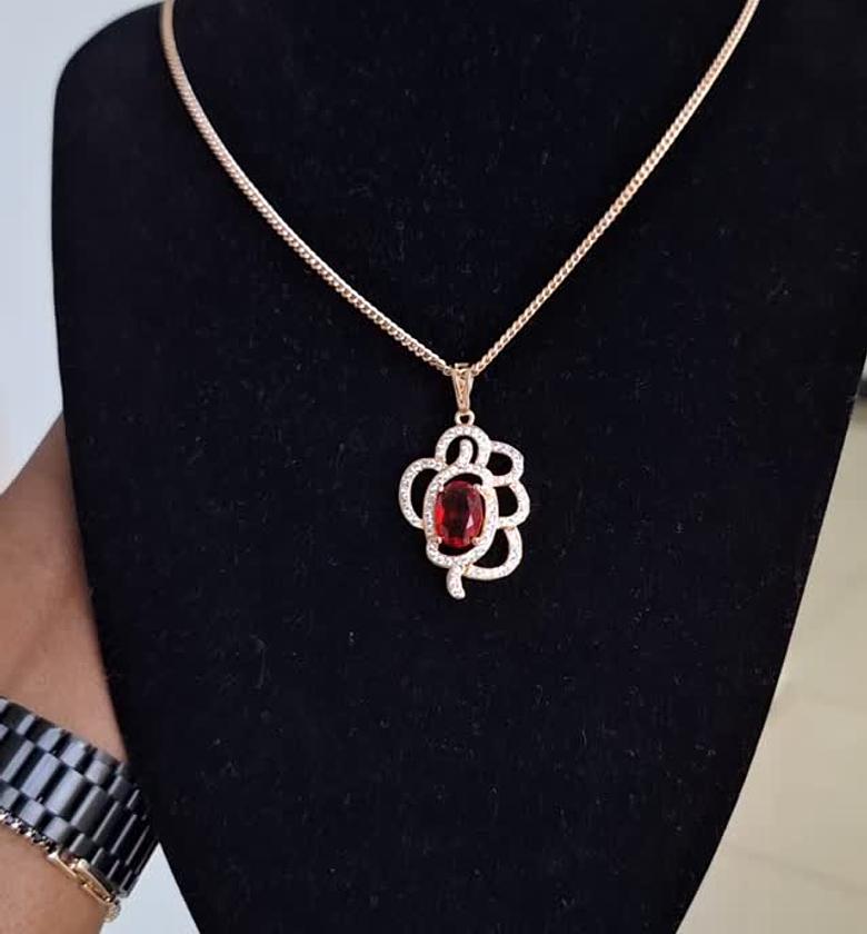 hypollargenic non tarnish and anti fading gold coated necklace image