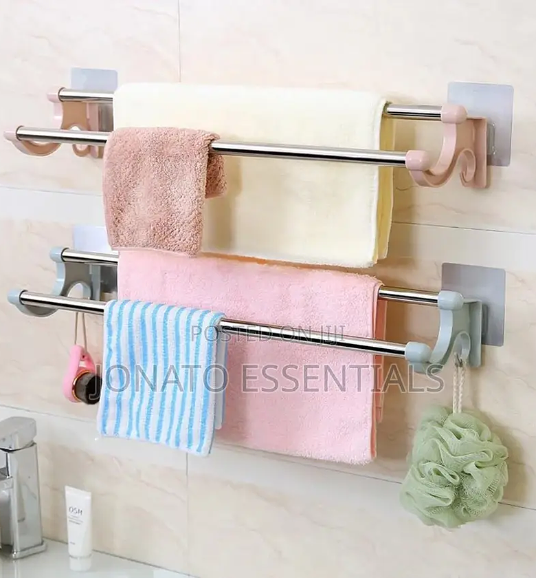 Double Rod Towel Holder, Double Bar Towel Rack image