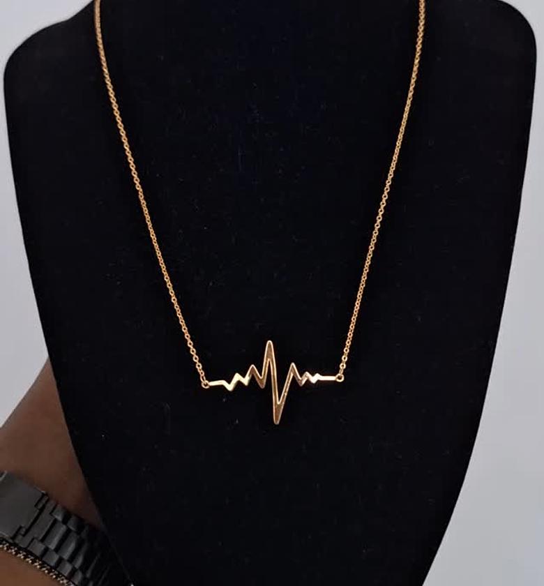 hypollargenic non tarnish and anti fading gold coated necklace image