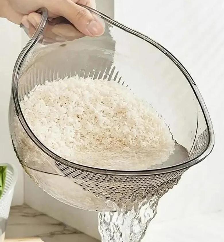 Acrylic Rice washing bowl/ Colander  image