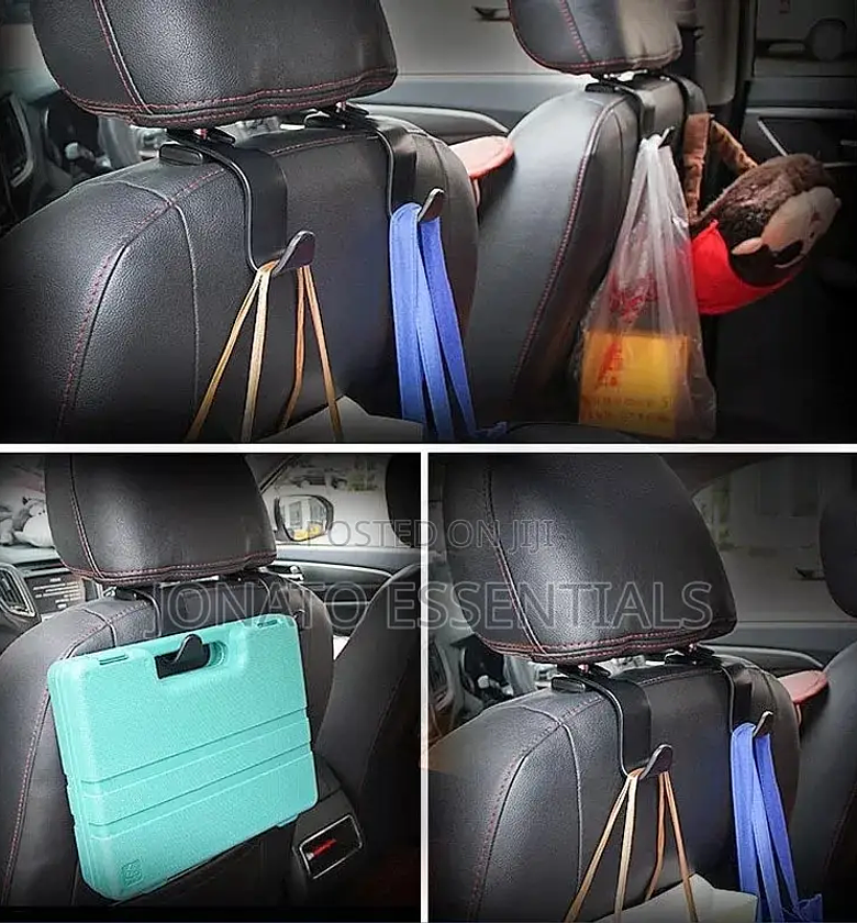 Universal Car Seat Back Hook and Hanger, Organizer for Bag, Coat image