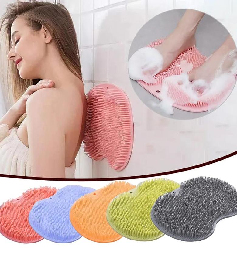 Foot Or Feet And Back Scrubber Or Scrubbing Mat Or Brush image