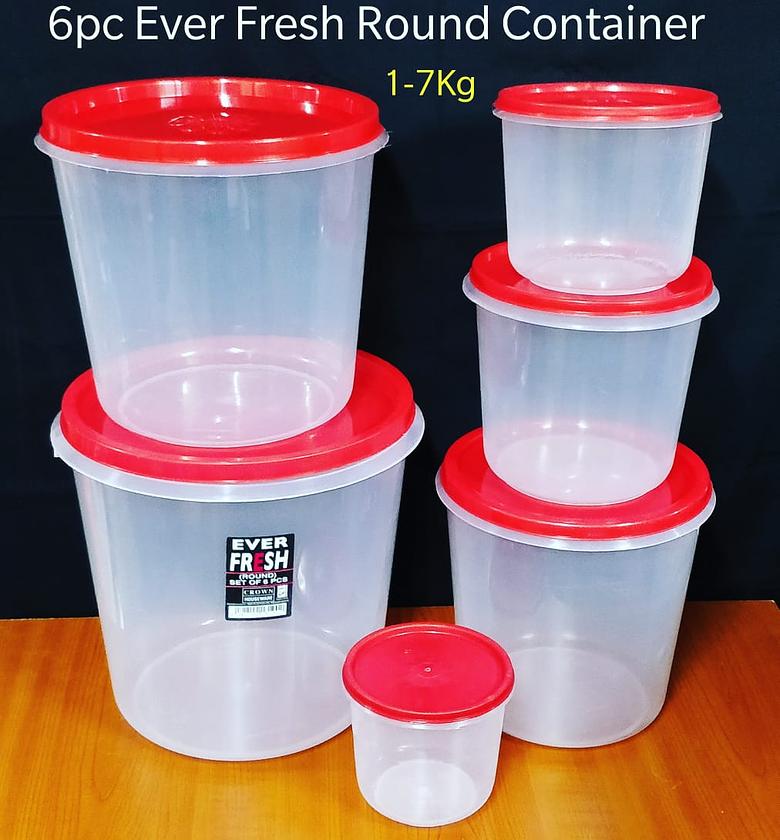 6pc Round Storage Containers Set image