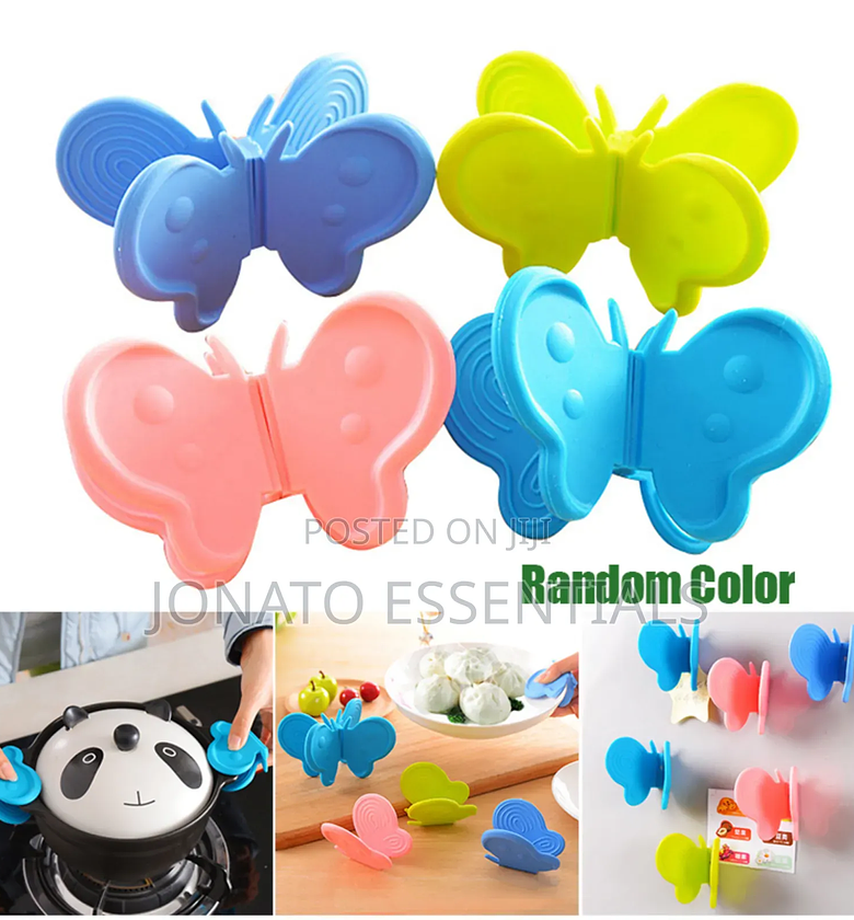 Pair Of Butterfly Pot Holders, Sufuria Holders image