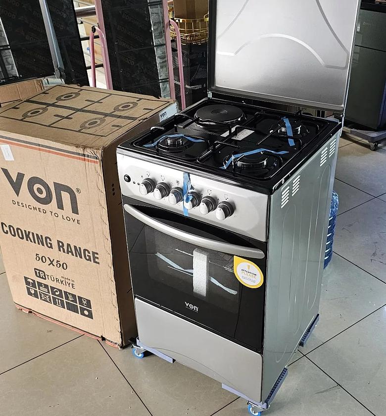 Von Cooker 3 Gas + 1 Electric - VCF503131NFY Enamel Grey image