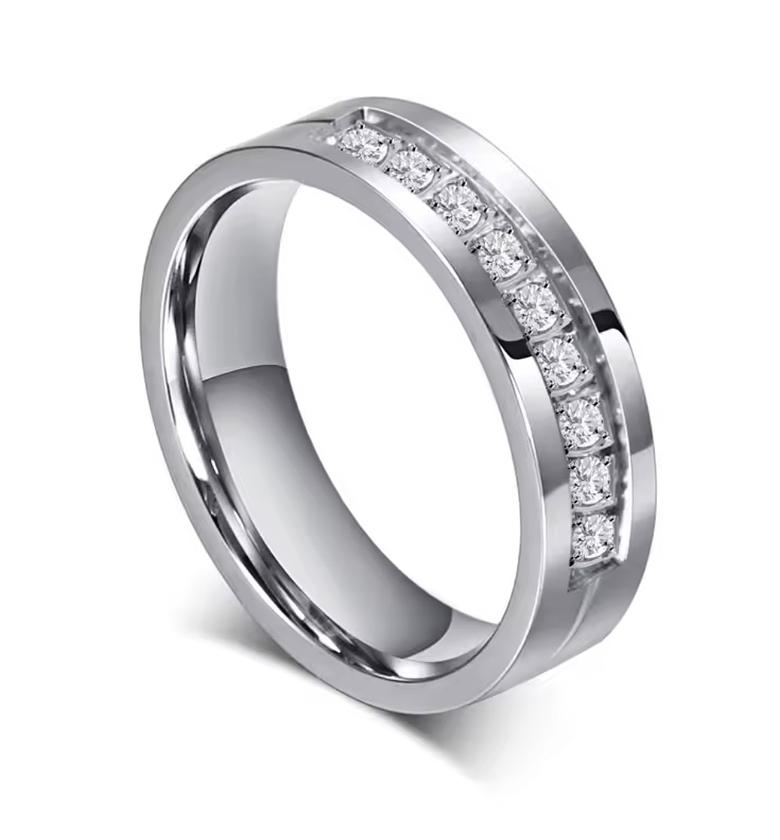 Stainless Steel Non Tarnish Never Fade Couple wedding bands/rings  image