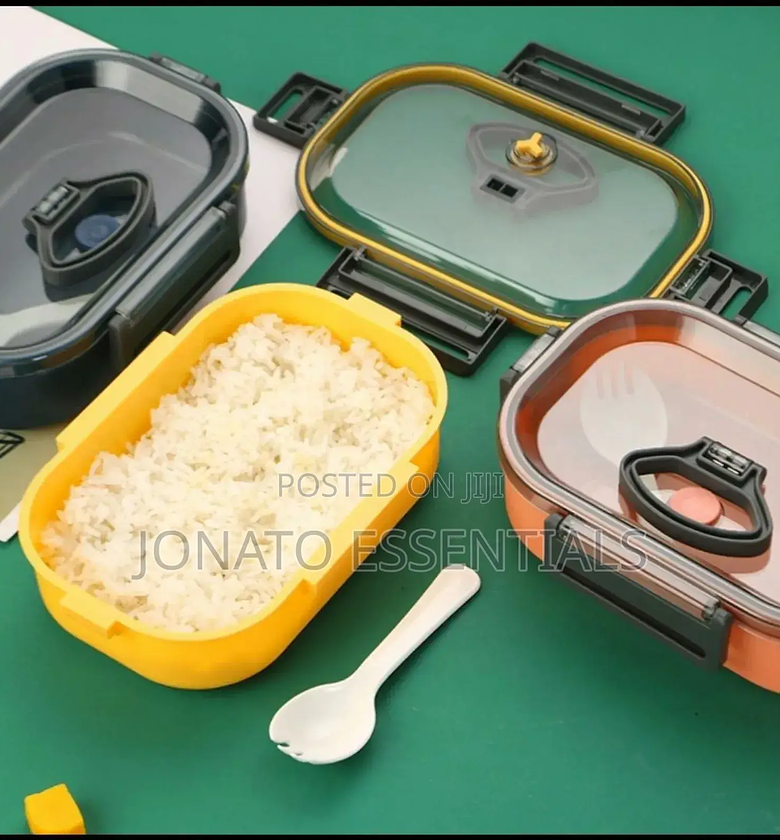 Leak-Proof Lunch Box, Food Container, Bento Box, With Cutlery image