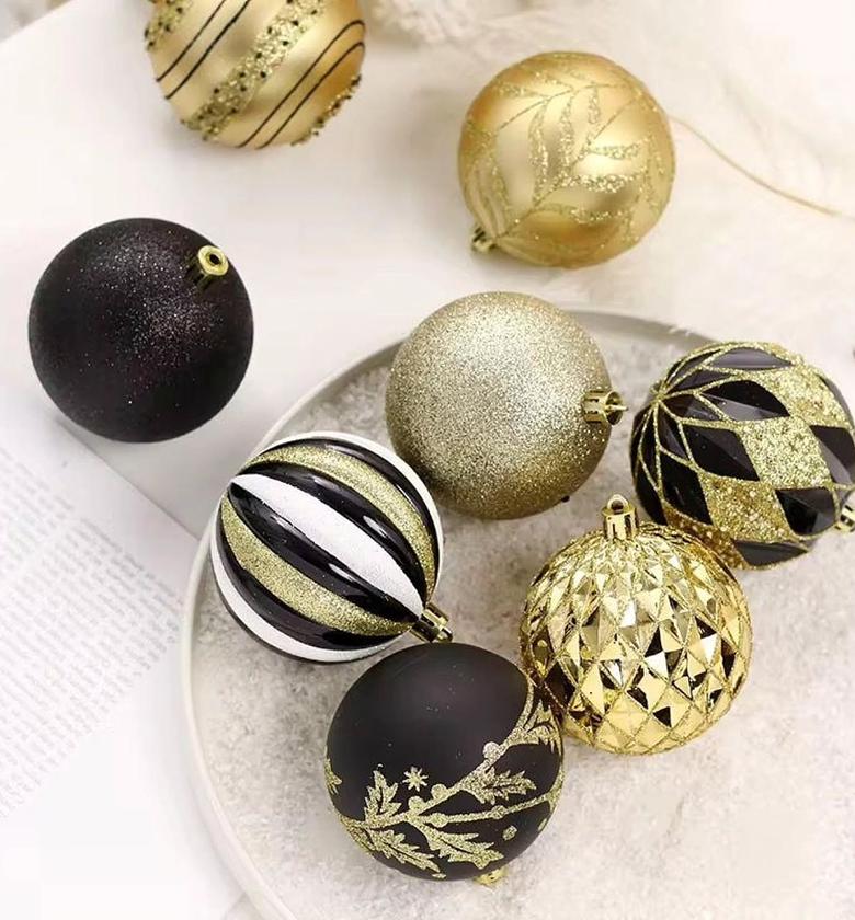 FestiveGlow 16-Piece Christmas Ball Ornament Set – 8cm image