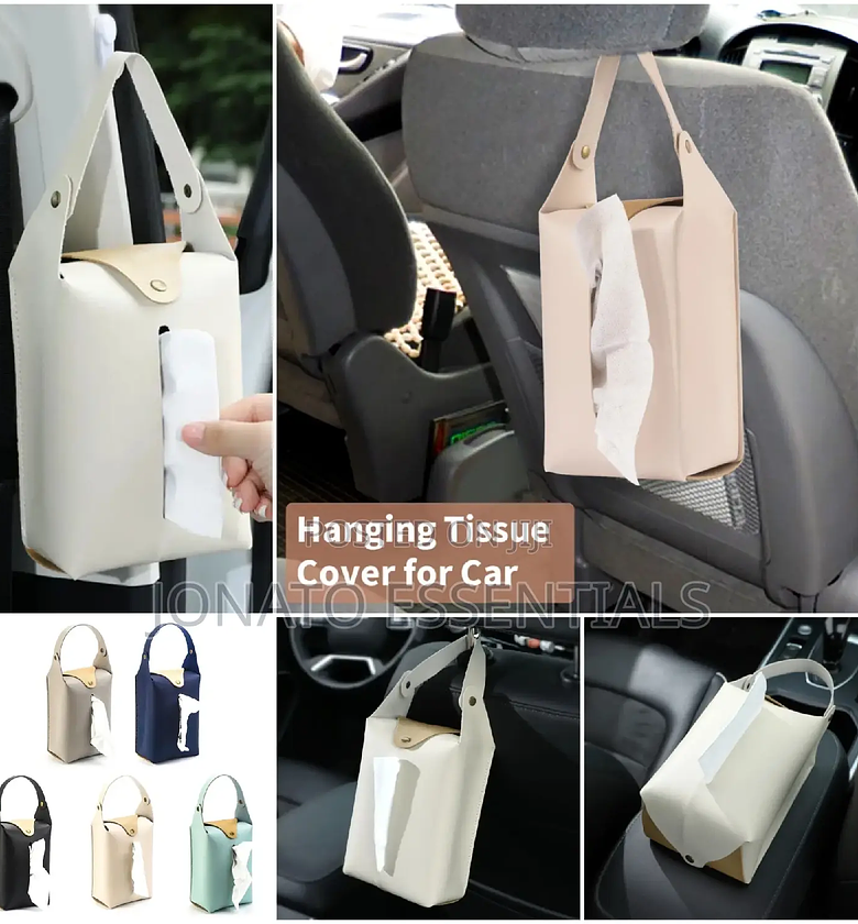Car Headrest Hanging Tissue Holder image