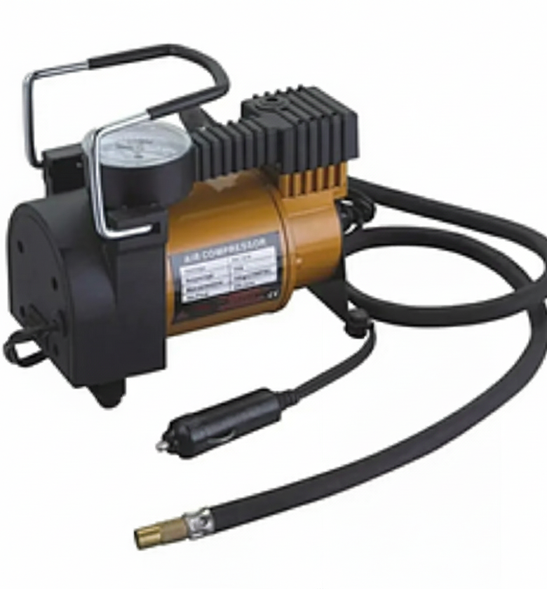Emergency Car Tyre Air Inflator Pump, Air Compressor. image