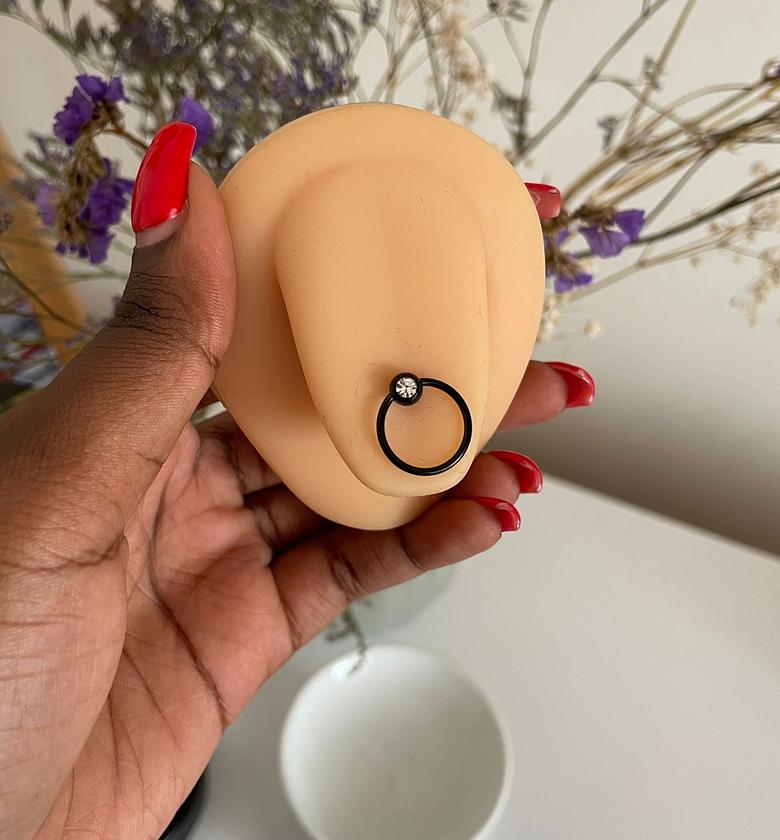 Halo Bound Tongue Ring image