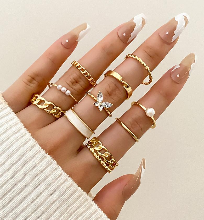 Butterfly themed ring set image