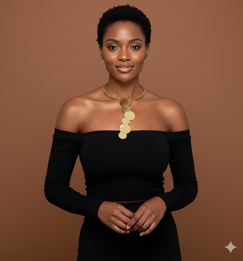 Amani Brass Choker image