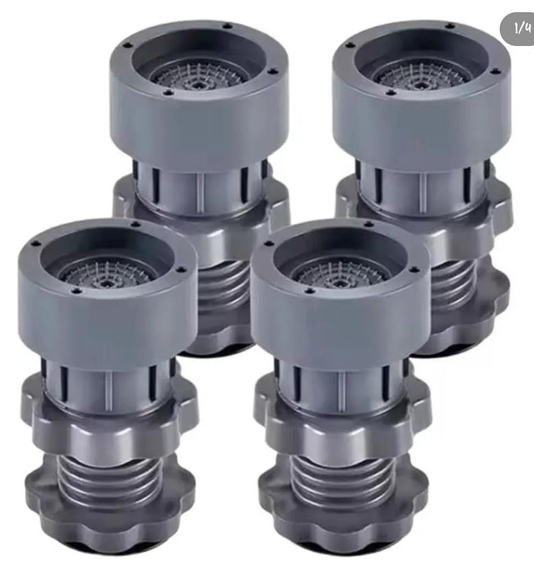 4 pcs Heavy duty Adjustable Height Washing Machine Anti Vibration pads image