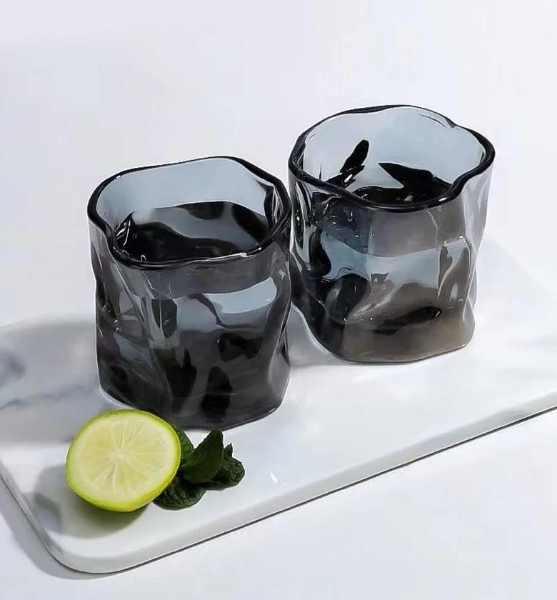 1500ml Glass Water Pitcher With Lid and 4pc Water Glasses image