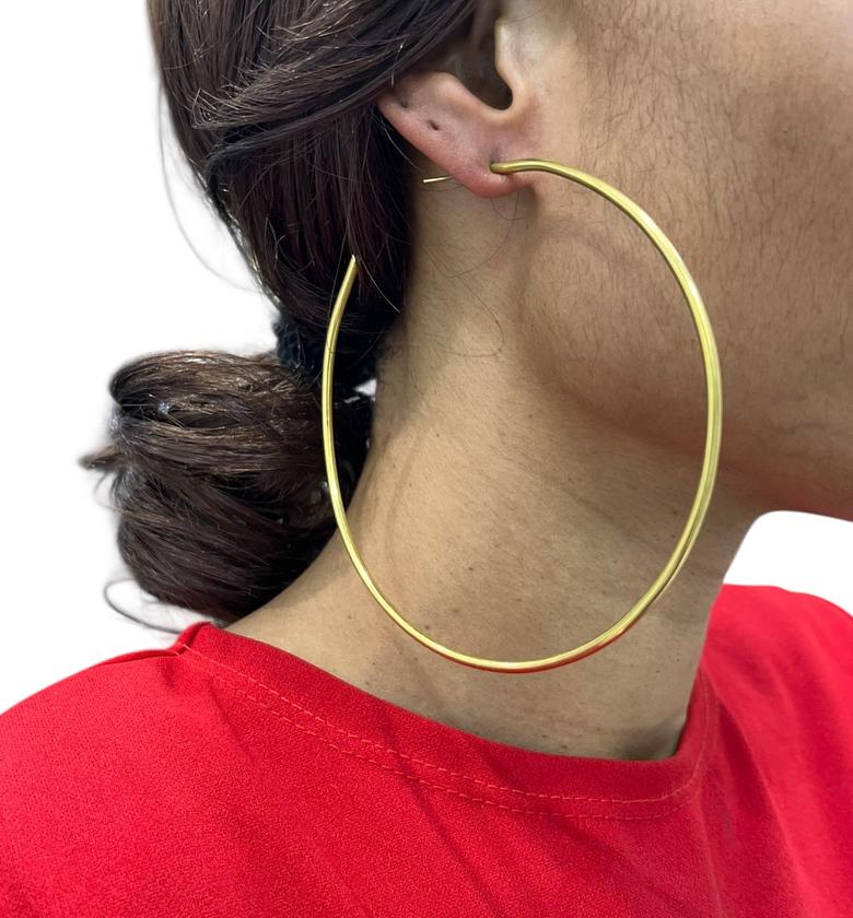 Kubwa Brass Earrings image