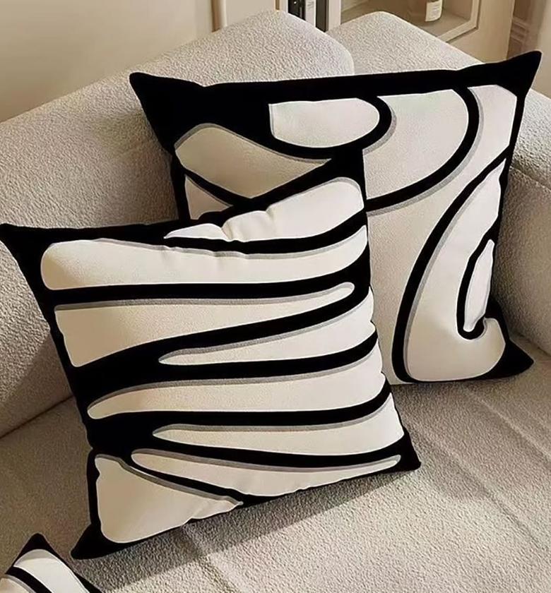 Light Luxury Abstract Art Cushion Covers image