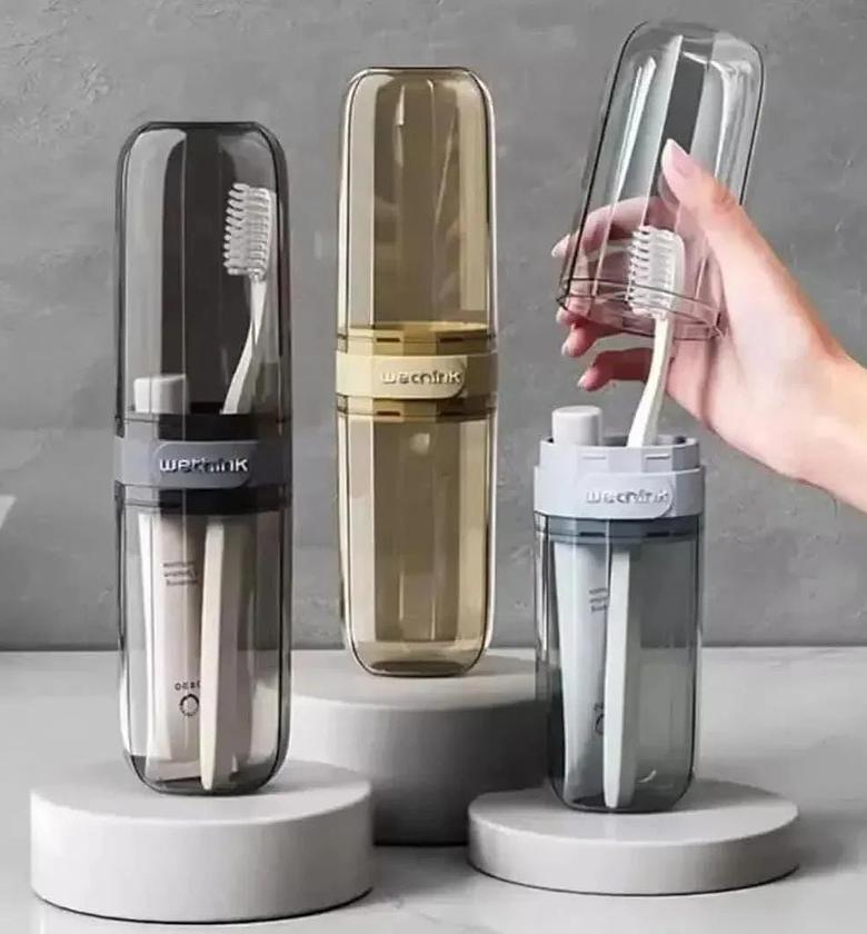 Portable travel toothbrush/toothpaste  holder  image