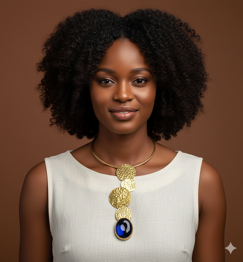 Bahati Brass Choker image